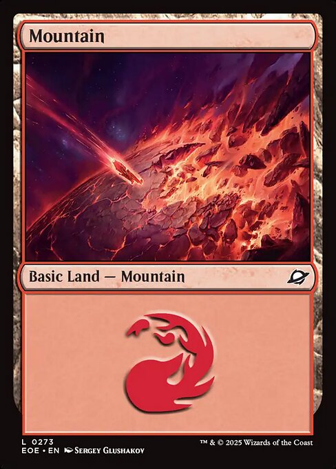 MTG Mountain EOE 273 Basic Land Foil