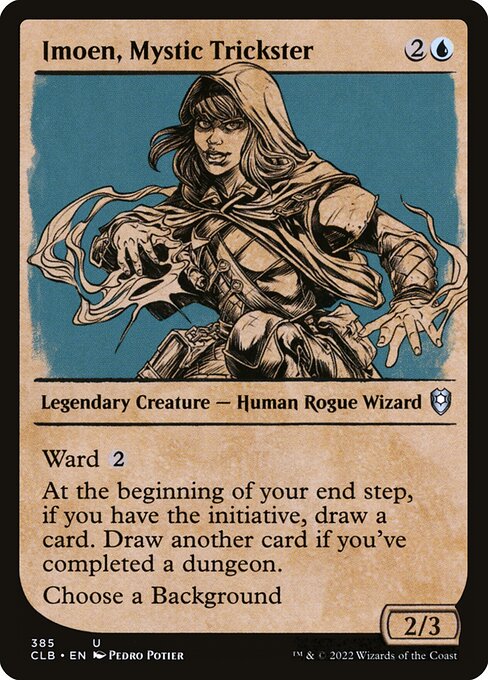 MTG Imoen, Mystic Trickster CLB 385 Showcase Rulebook Foil