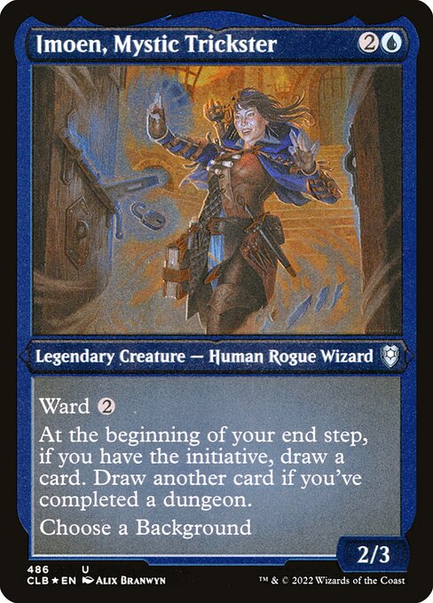 MTG Imoen, Mystic Trickster CLB 486 Foil Etched Frame Etched