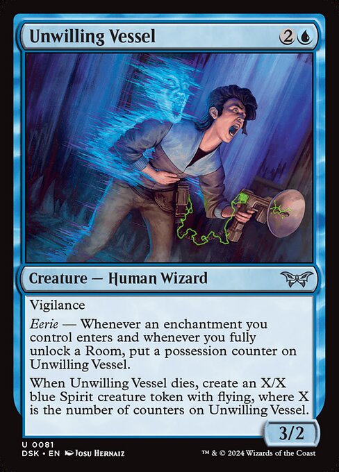 MTG Unwilling Vessel DSK 081 Regular Foil