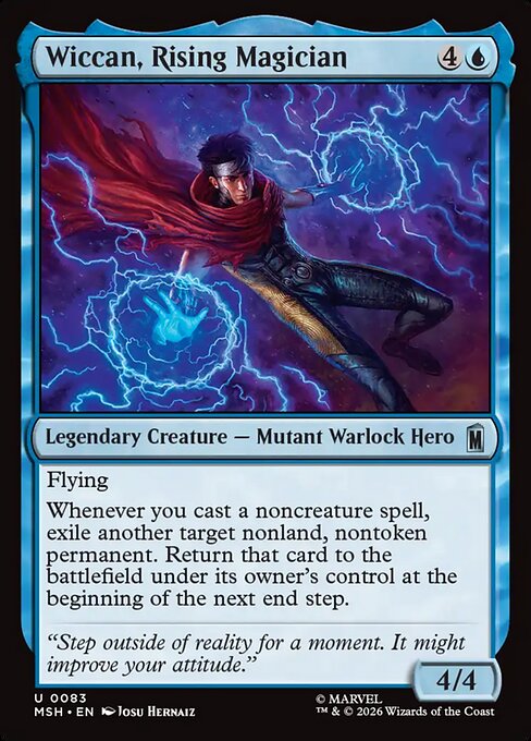 MTG Wiccan, Rising Magician MSH 083 Regular Foil