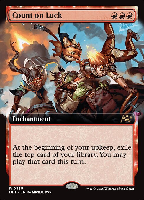 MTG Count on Luck DFT 385 Extended Art Nonfoil