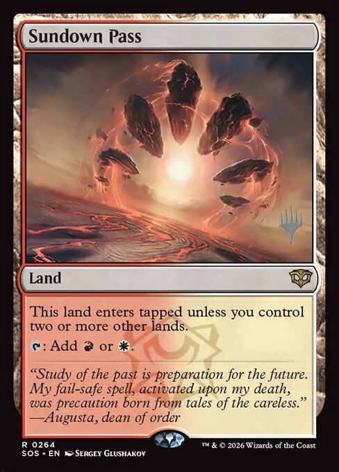 MTG Sundown Pass PSOS 264P Promo Pack Foil