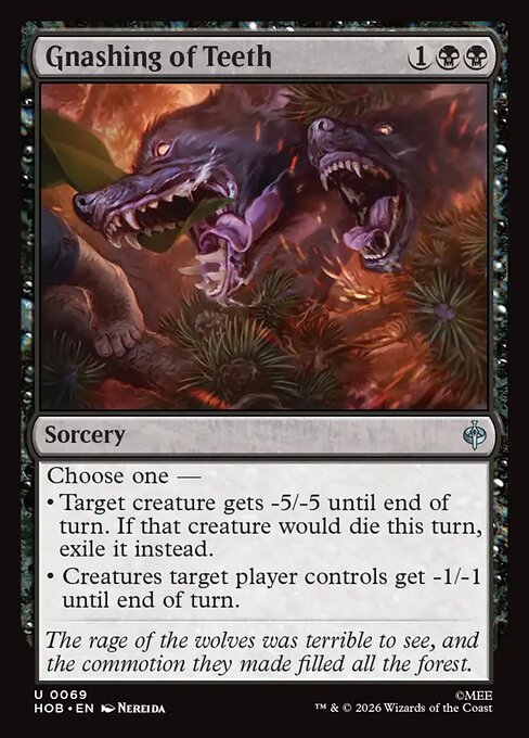 MTG Gnashing of Teeth HOB 069 Regular Nonfoil