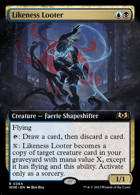 MTG Likeness Looter WOE 364 Extended Art Nonfoil