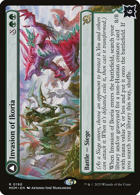 MTG Invasion of Ikoria // Zilortha, Apex of Ikoria MOM 190 Regular Foil