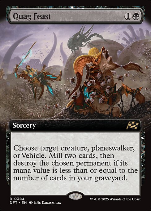 MTG Quag Feast DFT 384 Extended Art Foil