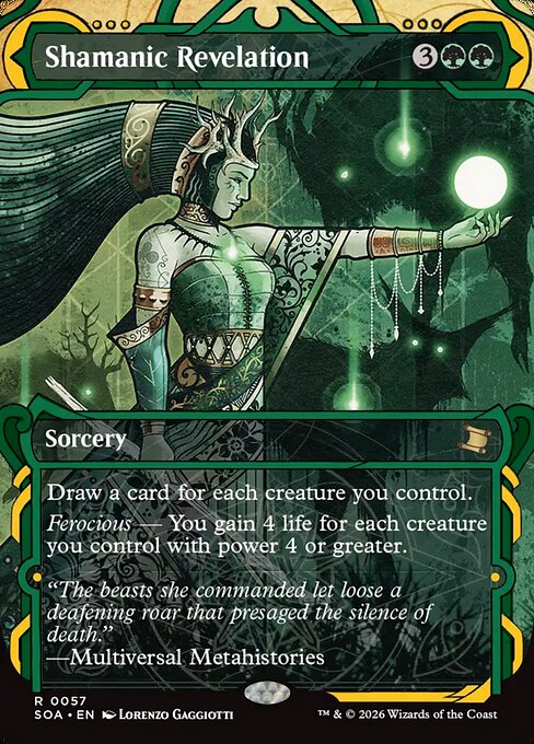 MTG Shamanic Revelation SOA 057 Mystical Archive Foil