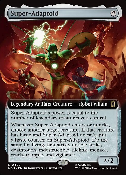 MTG Super-Adaptoid MSH 428 Extended Art Foil