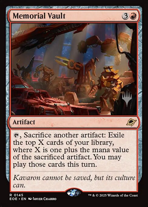 MTG Memorial Vault PEOE 145p Promo Pack Nonfoil