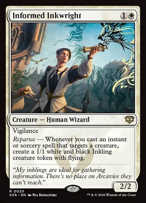 MTG Informed Inkwright SOS 020 Regular Nonfoil