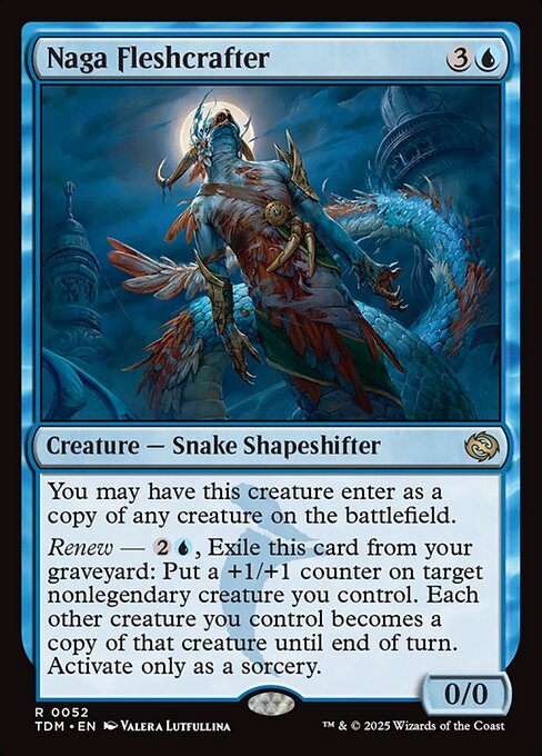 MTG Naga Fleshcrafter TDM 052 Regular Foil