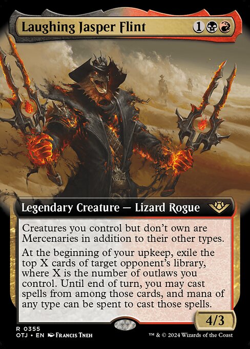 MTG Laughing Jasper Flint OTJ 355 Extended Art Foil