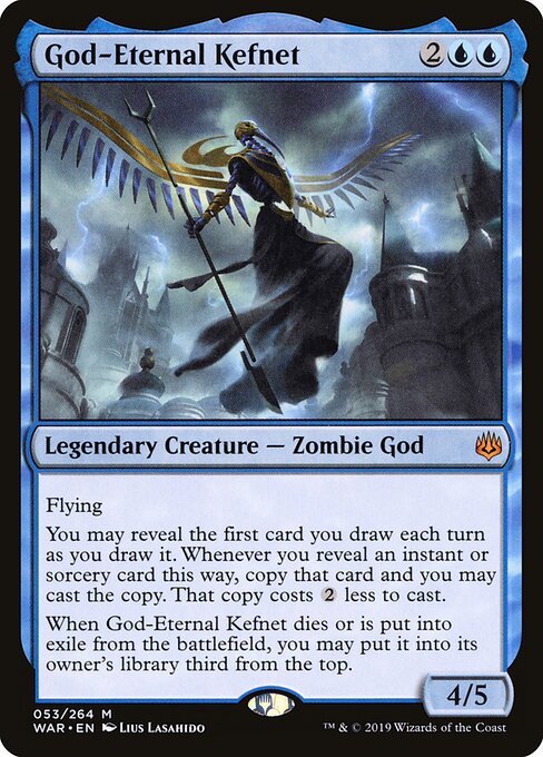 MTG God-Eternal Kefnet WAR 053 Standard Nonfoil front