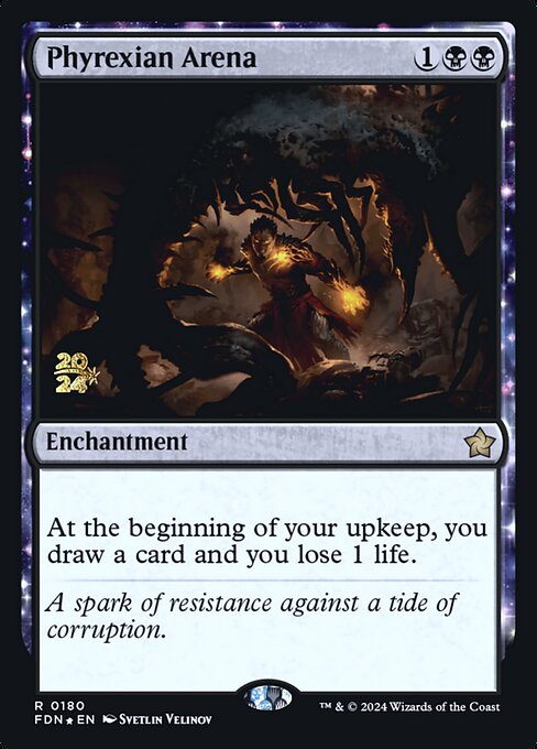 MTG Phyrexian Arena PFDN 180s Prerelease Foil