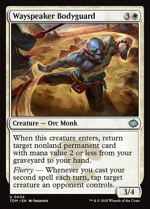 MTG Wayspeaker Bodyguard TDM 034 Regular Nonfoil