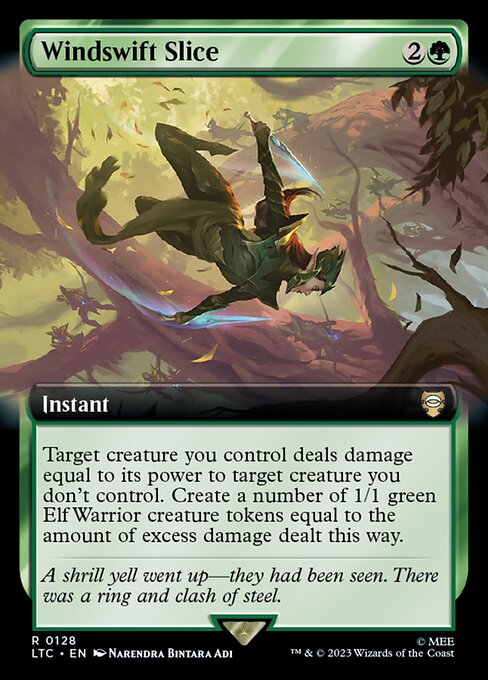 MTG Windswift Slice LTC 128 Extended Art Nonfoil