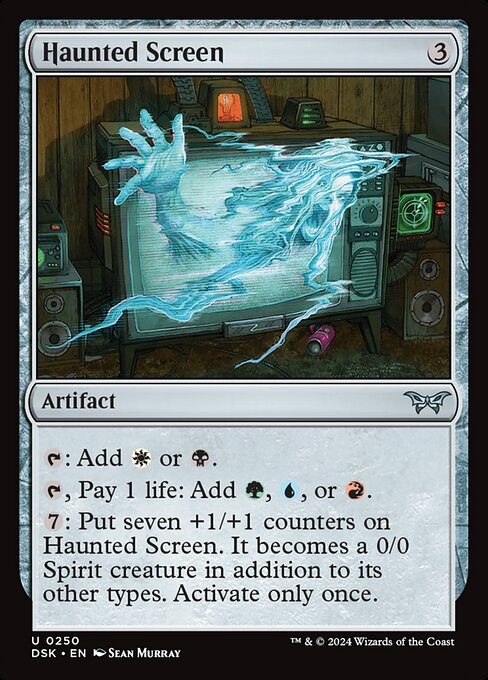 MTG Haunted Screen DSK 250 Regular Foil