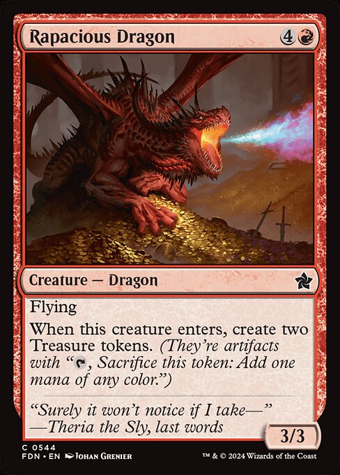 MTG Rapacious Dragon FDN 544 Beginner Box Nonfoil