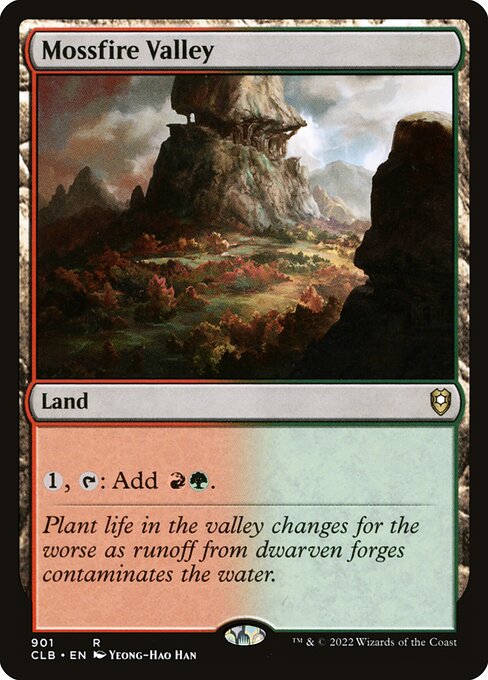 MTG Mossfire Valley CLB 901 Commander Deck Nonfoil