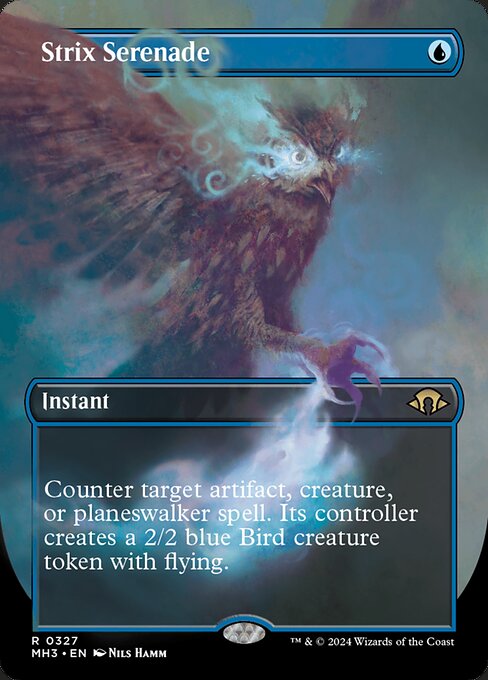 MTG Strix Serenade MH3 327 Borderless Frame Break Nonfoil