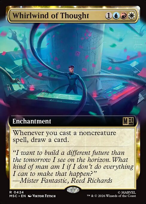 MTG Whirlwind of Thought MSC 424 Extended Art Nonfoil