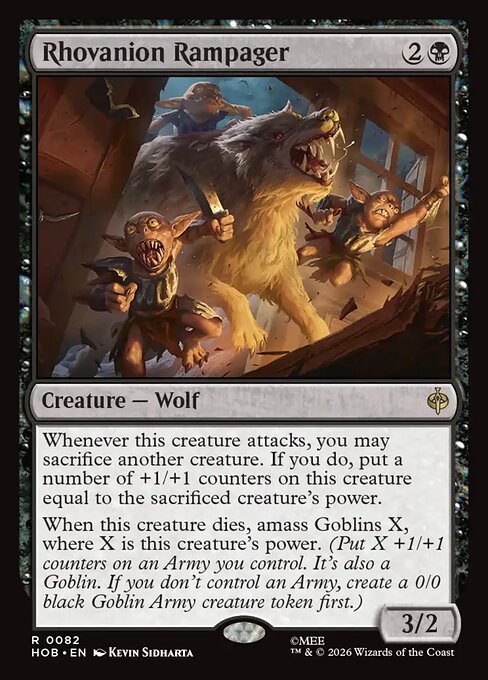 MTG Rhovanion Rampager HOB 082 Regular Foil