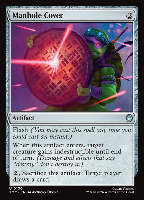 MTG Manhole Cover TMC 130 Turtle Team-Up Nonfoil