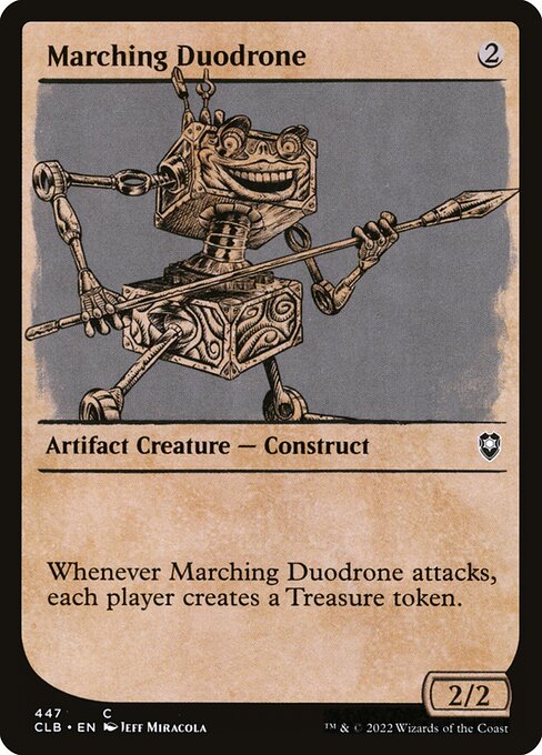 MTG Marching Duodrone CLB 447 Showcase Rulebook Foil