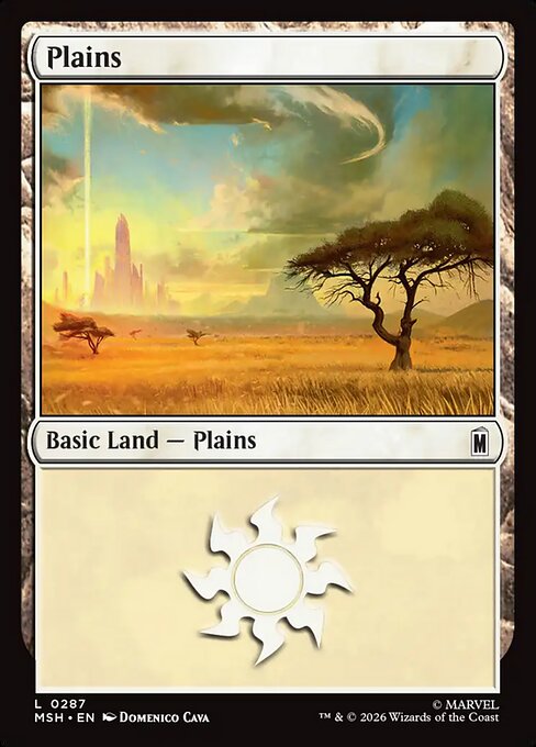 MTG Plains MSH 287 Regular Nonfoil