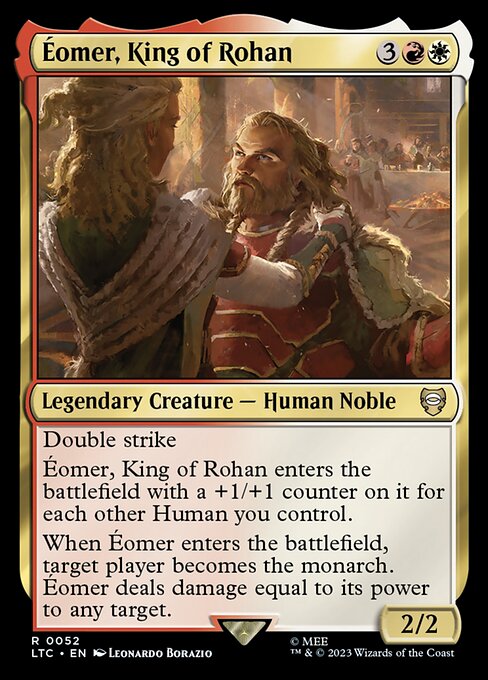 MTG Éomer, King of Rohan LTC 052 Regular Nonfoil