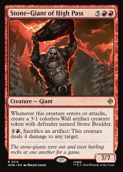 MTG Stone-Giant of High Pass HOB 113 Regular Nonfoil