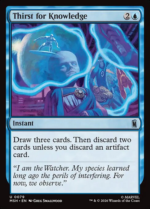 MTG Thirst for Knowledge MSH 079 Regular Nonfoil