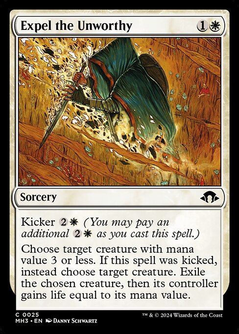 MTG Expel the Unworthy MH3 025 Regular Nonfoil
