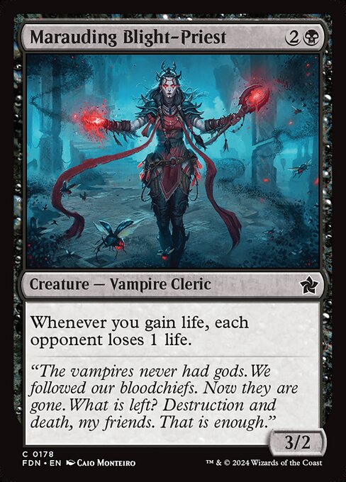 MTG Marauding Blight-Priest FDN 178 Regular Nonfoil