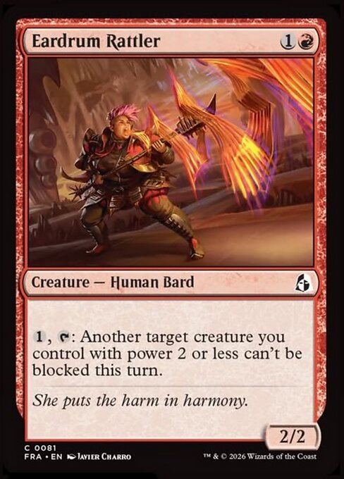MTG Eardrum Rattler FRA 081 Standard Foil front