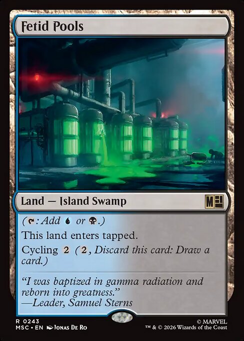 MTG Fetid Pools MSC 243 Regular Nonfoil