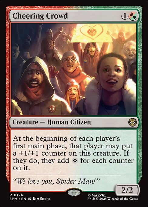 MTG Cheering Crowd SPM 126 Regular Nonfoil