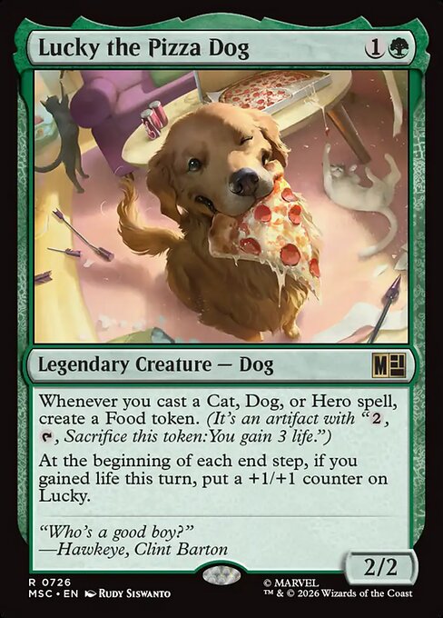 MTG Lucky the Pizza Dog MSC 726 Regular Foil