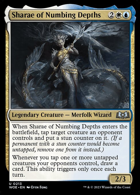 MTG Sharae of Numbing Depths WOE 213 Regular Foil