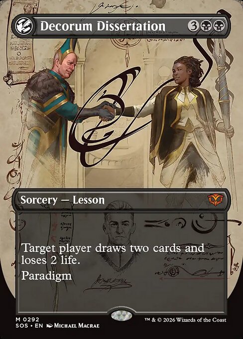 MTG Decorum Dissertation SOS 292 Showcase Ring Nonfoil