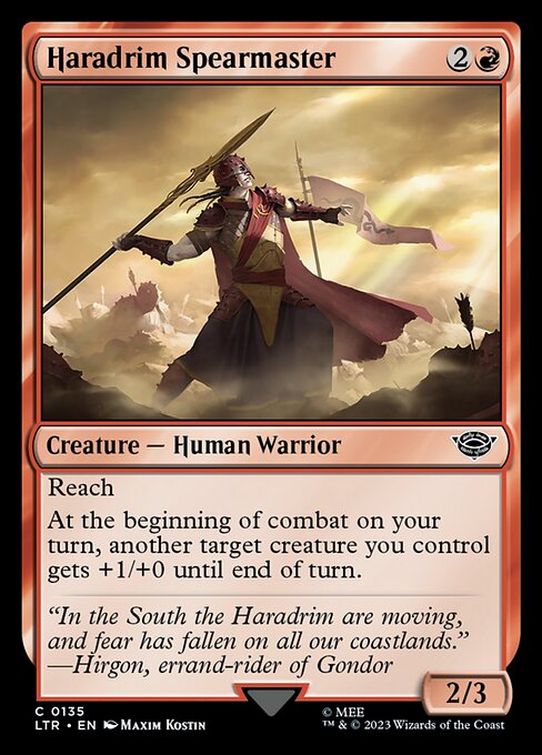 MTG Haradrim Spearmaster LTR 135 Regular Nonfoil