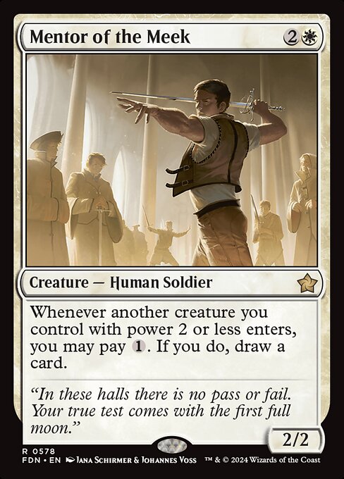 MTG Mentor of the Meek FDN 578 Starter Collection Nonfoil