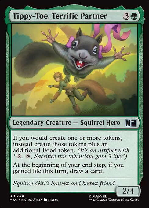 MTG Tippy-Toe, Terrific Partner MSC 734 Regular Nonfoil