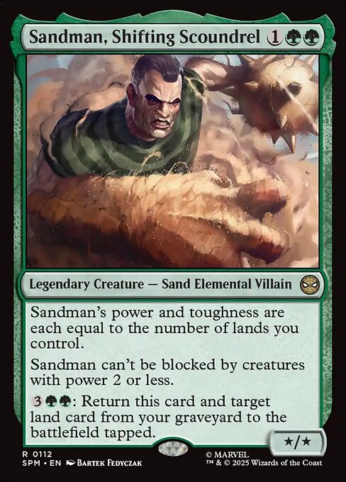 MTG Sandman, Shifting Scoundrel SPM 112 Regular Nonfoil