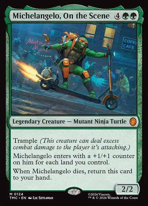 MTG Michelangelo, On the Scene TMC 124 Turtle Team-Up Nonfoil