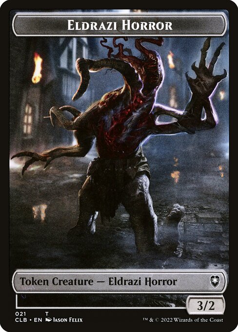 MTG Eldrazi Horror Token CLB 021 Token Nonfoil
