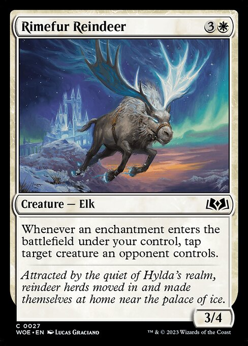 MTG Rimefur Reindeer WOE 027 Regular Foil