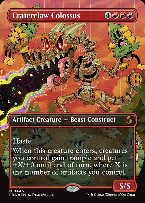 MTG Craterclaw Colossus FRA 446 Secret Lair Bundle Foil front