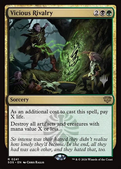 MTG Vicious Rivalry PSOS 241P Promo Pack Nonfoil